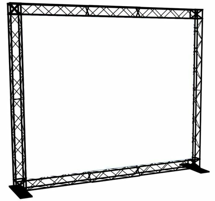 10’ x 8’ Truss Booth, Aluminum - Black