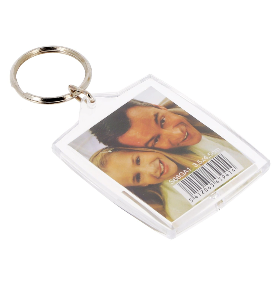 Porte-clef photo rectangle - Plexi