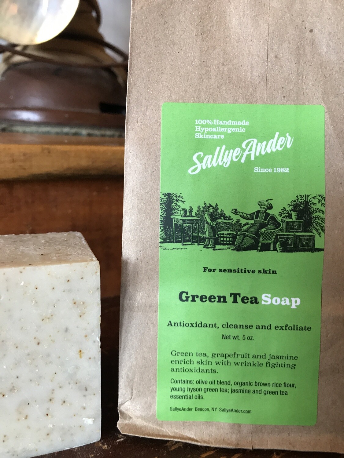 Green Tea Sq Soap 5oz Green Tea Sq Soap 5oz