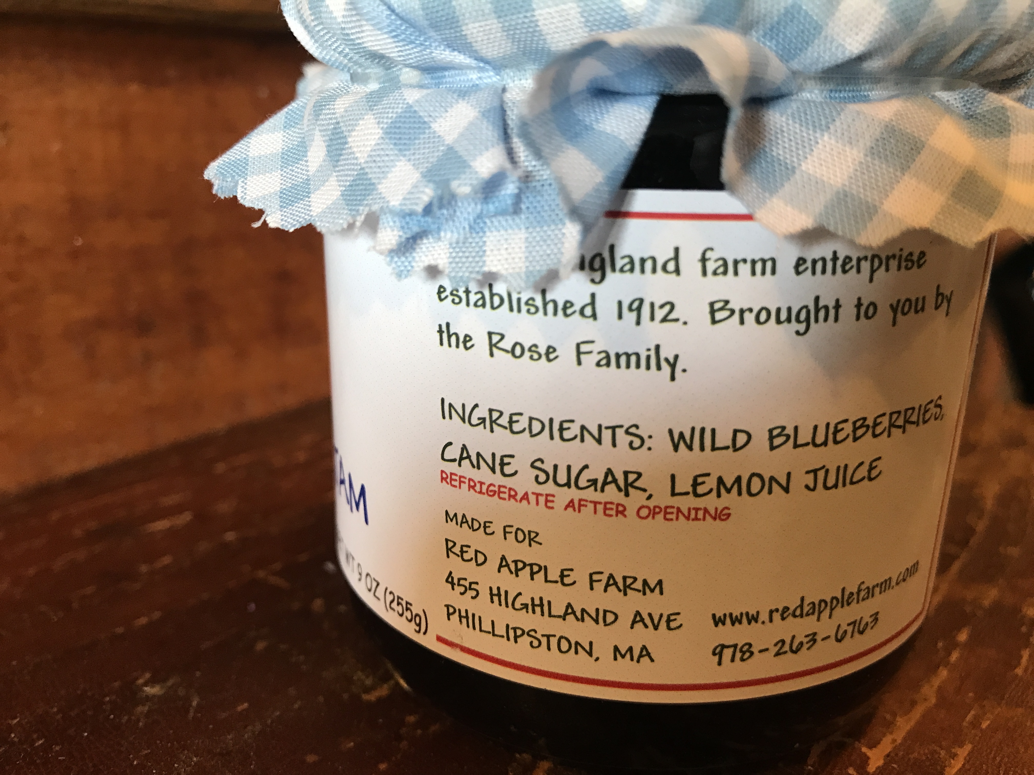 Wild Blueberry Jam 9oz | Store • Red Apple Farm