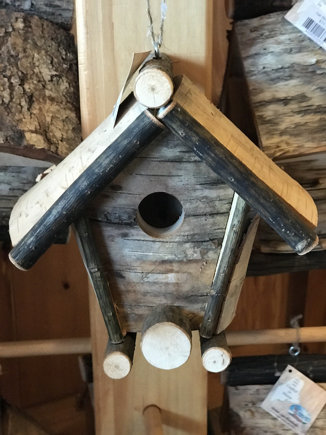 Rustic Bird House - Short A Frame Rustic Bird House - Short A Frame