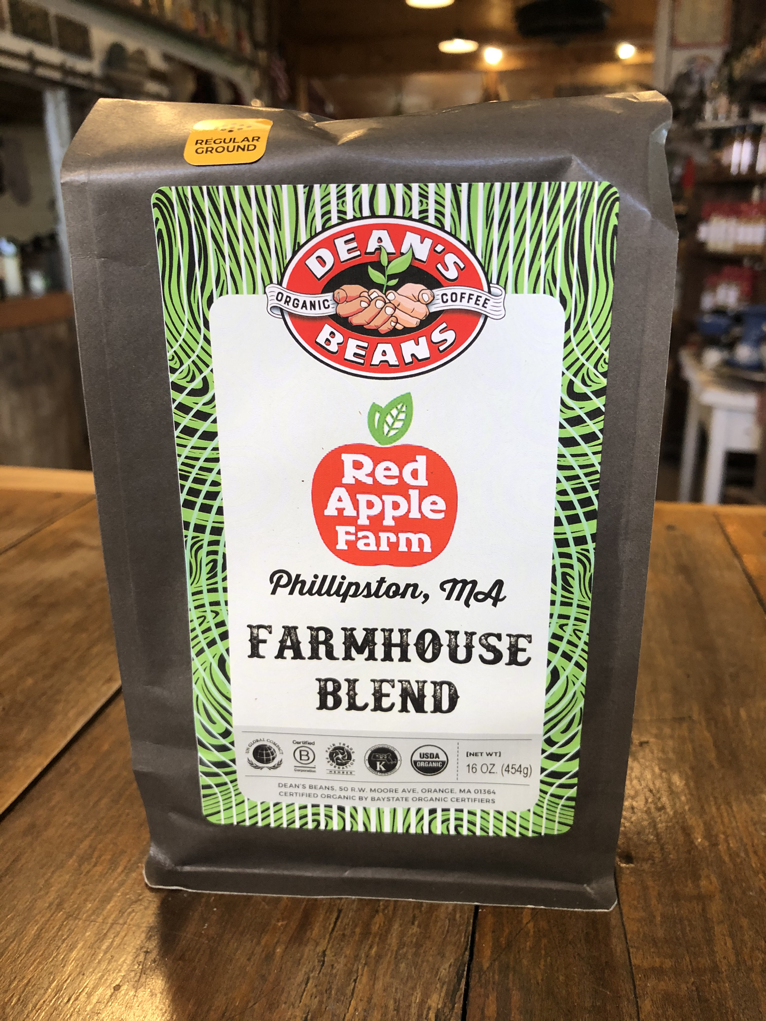 Dean's Beans Organic Coffee / Orange, Ma | Store • Red Apple Farm