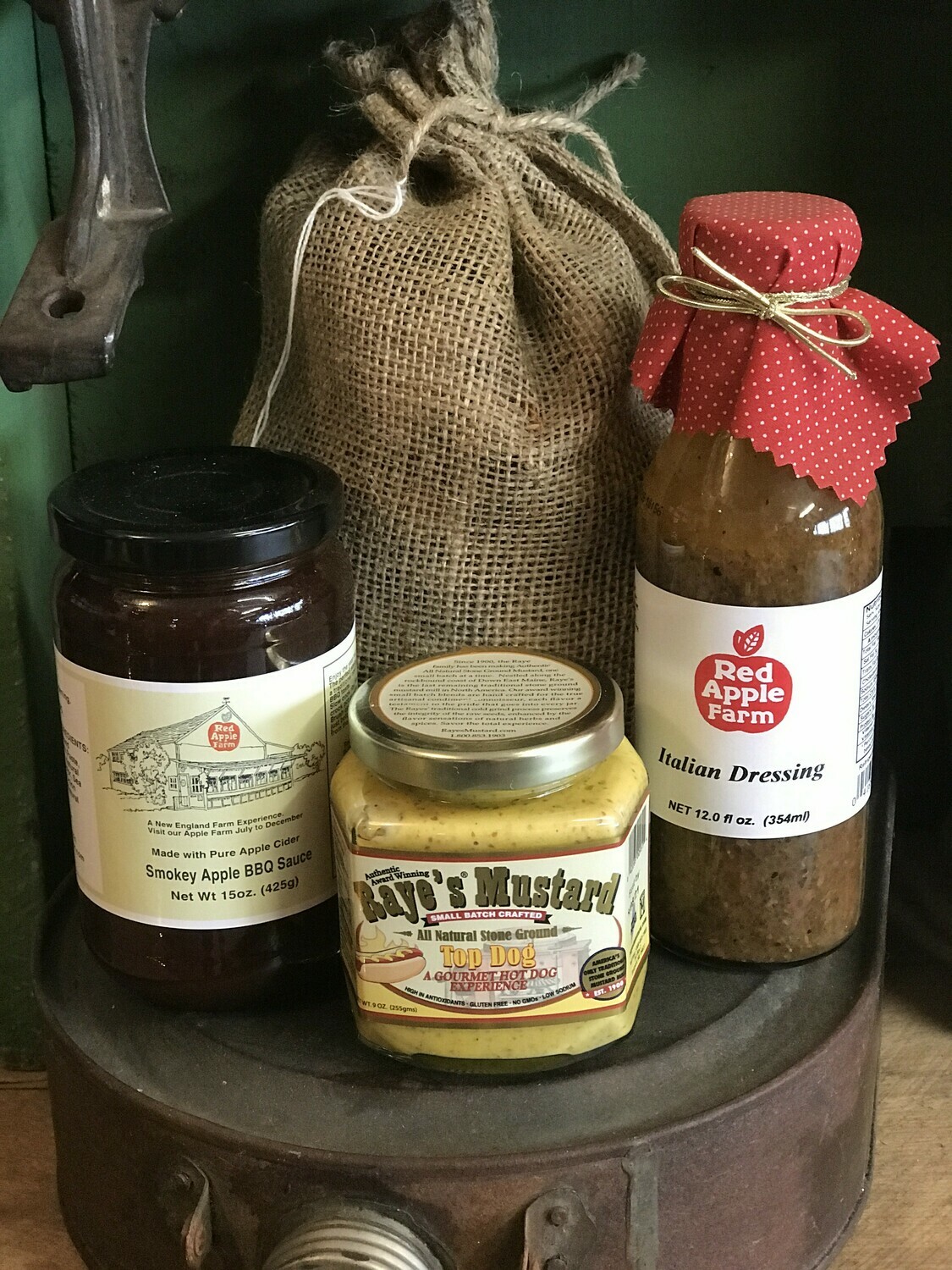 BBQ Bundle (BBQ Sauce, Mustard, Italian Dressing, wood chips) BBQ Bundle (BBQ Sauce, Mustard, Italian Dressing, wood chips)
