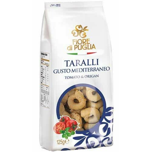 Fiori di Puglia taralli tomato/oregan 250g Fiori di Puglia taralli tomato/oregan 250g