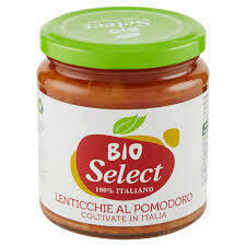 Select Lentils in tomato sauce Bio 285g Select Lentils in tomato sauce Bio 285g