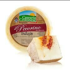 Pecorino Crotonese with nduja Spilinga 100g Pecorino Crotonese with nduja Spilinga 100g