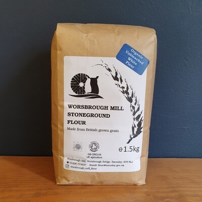 Worsbrough Mill Organic Stoneground White Flour 1.5kg