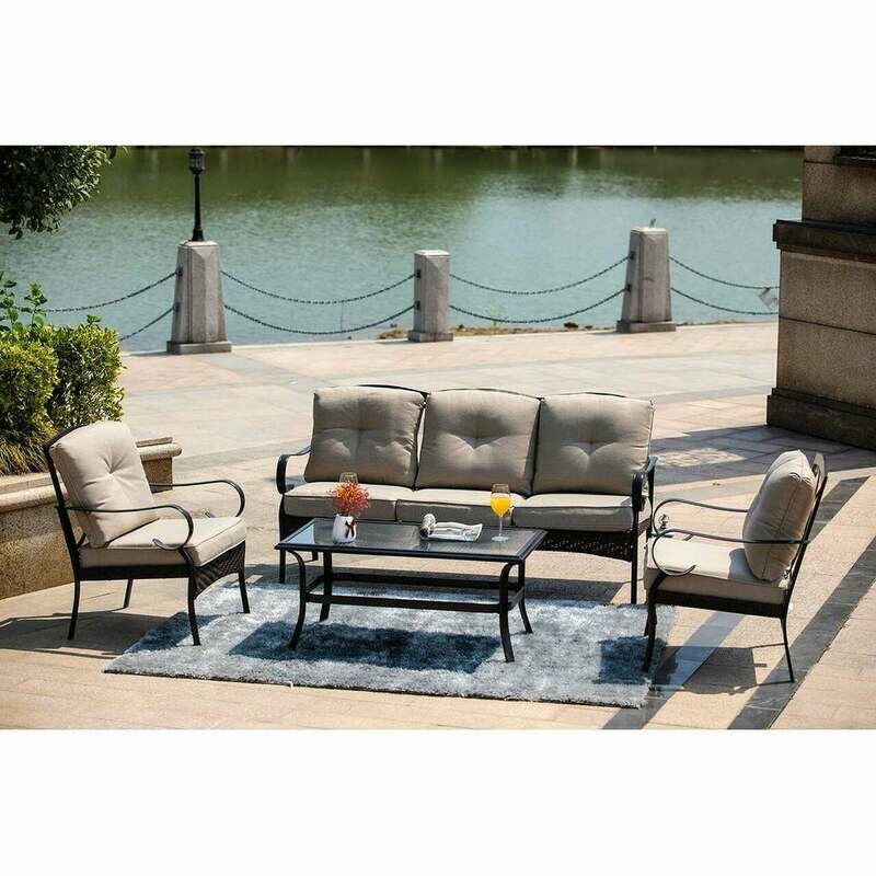 5-piece Outdoor Living Metal Patio Set 5-piece Outdoor Living Metal Patio Set