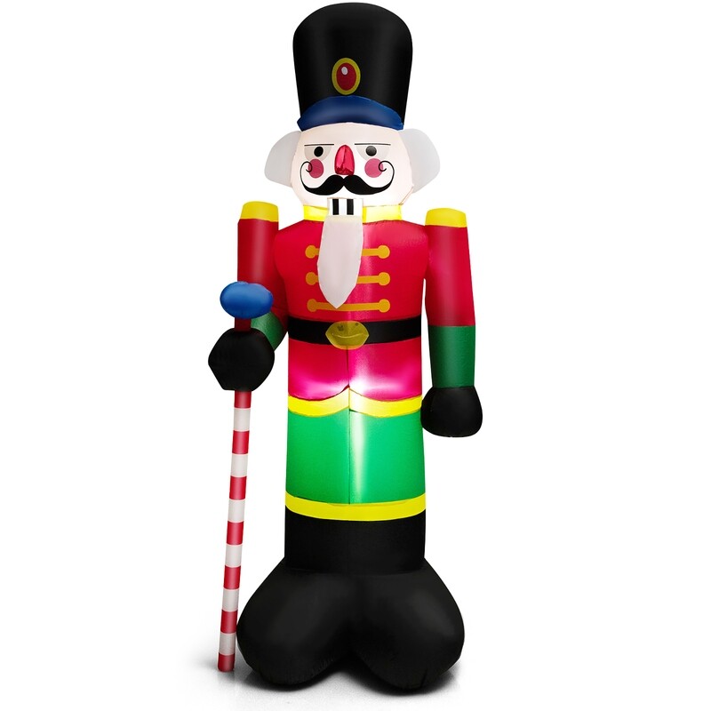 8 Foot Christmas Inflatable Nutcracker Soldier Outdoor Decorations