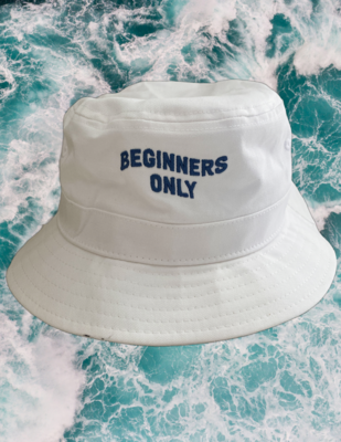Beginners Only Bucket Hat - White