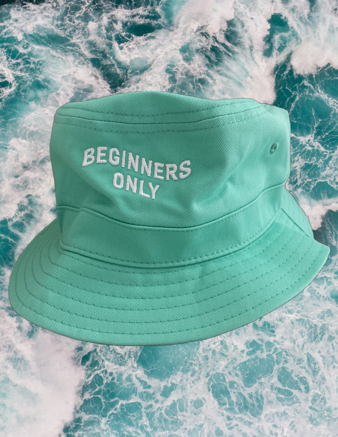 Beginners Only Bucket Hat - Seafoam