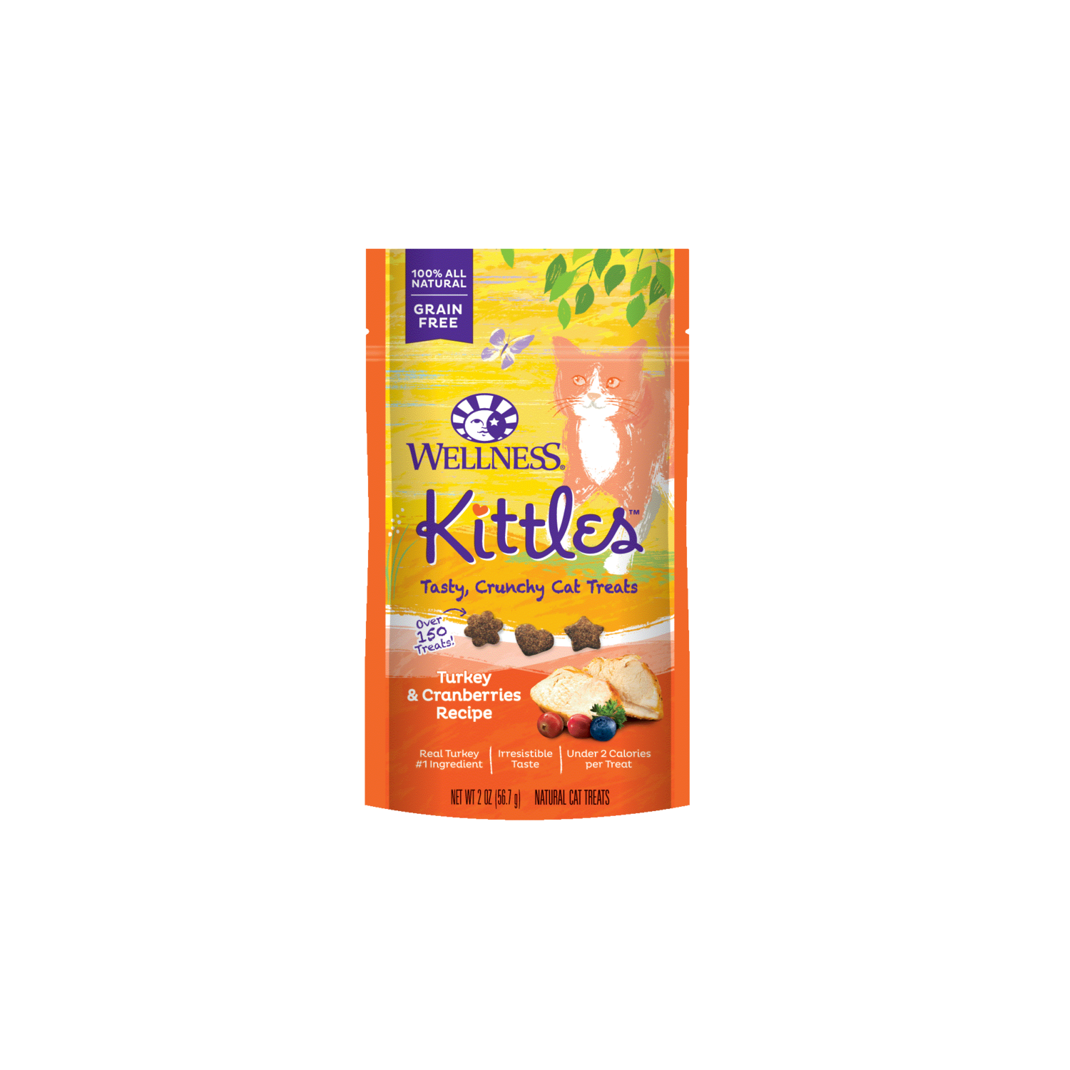 Wellness Kittles Turkey Cranberry Treats 2oz Wellness Kittles Turkey Cranberry Treats 2oz