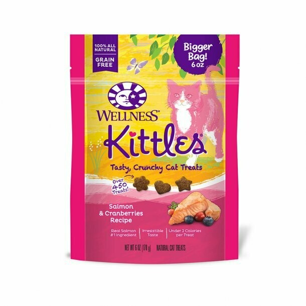 Wellness Kittles Salmon Cranberry Treat 6oz Wellness Kittles Salmon Cranberry Treat 6oz