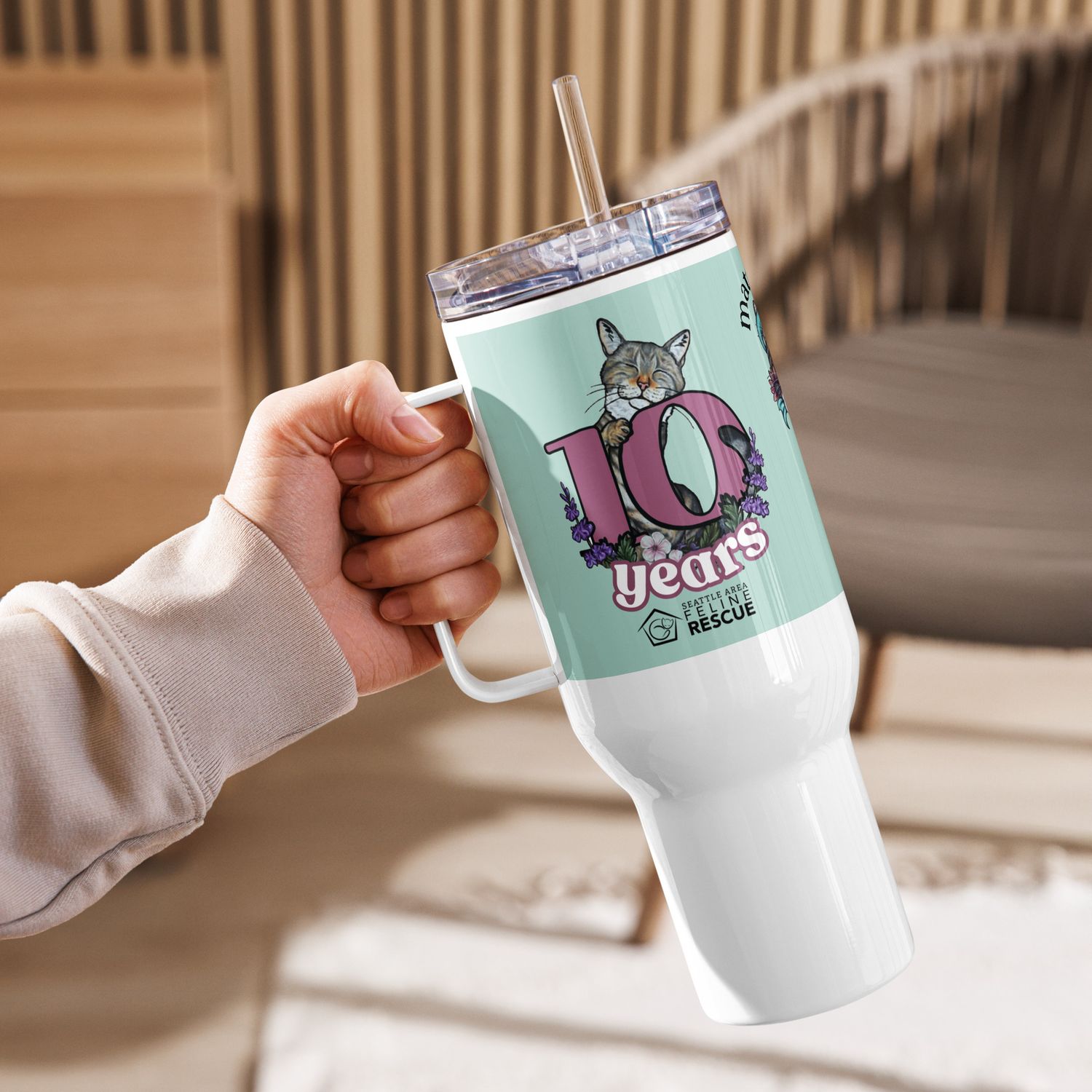 10th Anniversary Boo + Friends Travel Mug
