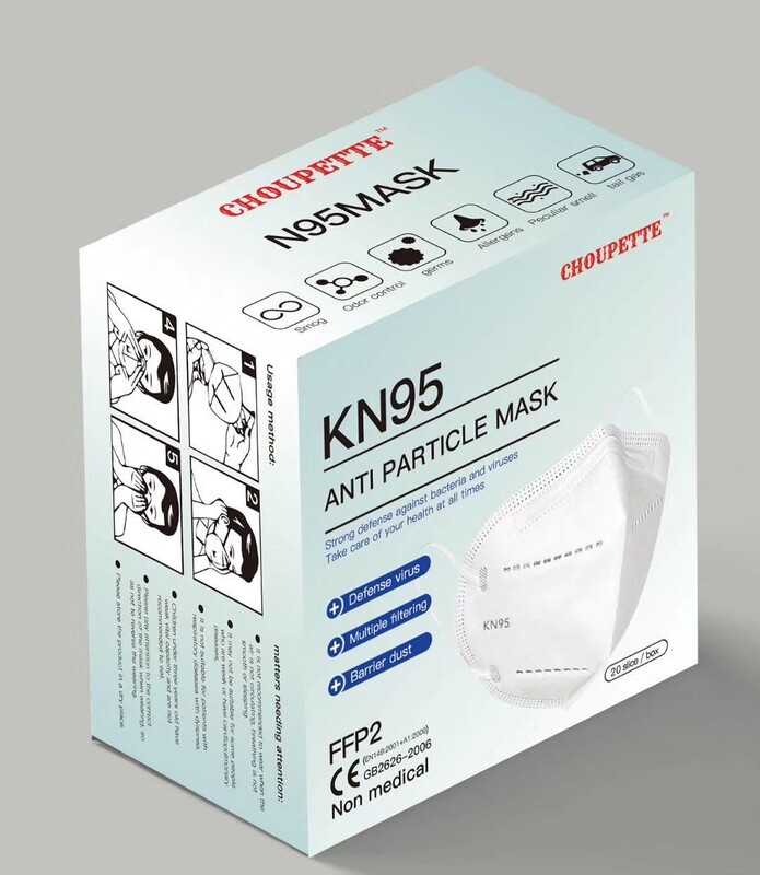 200 KN95 Respirators. Five layers of protecive filters.
