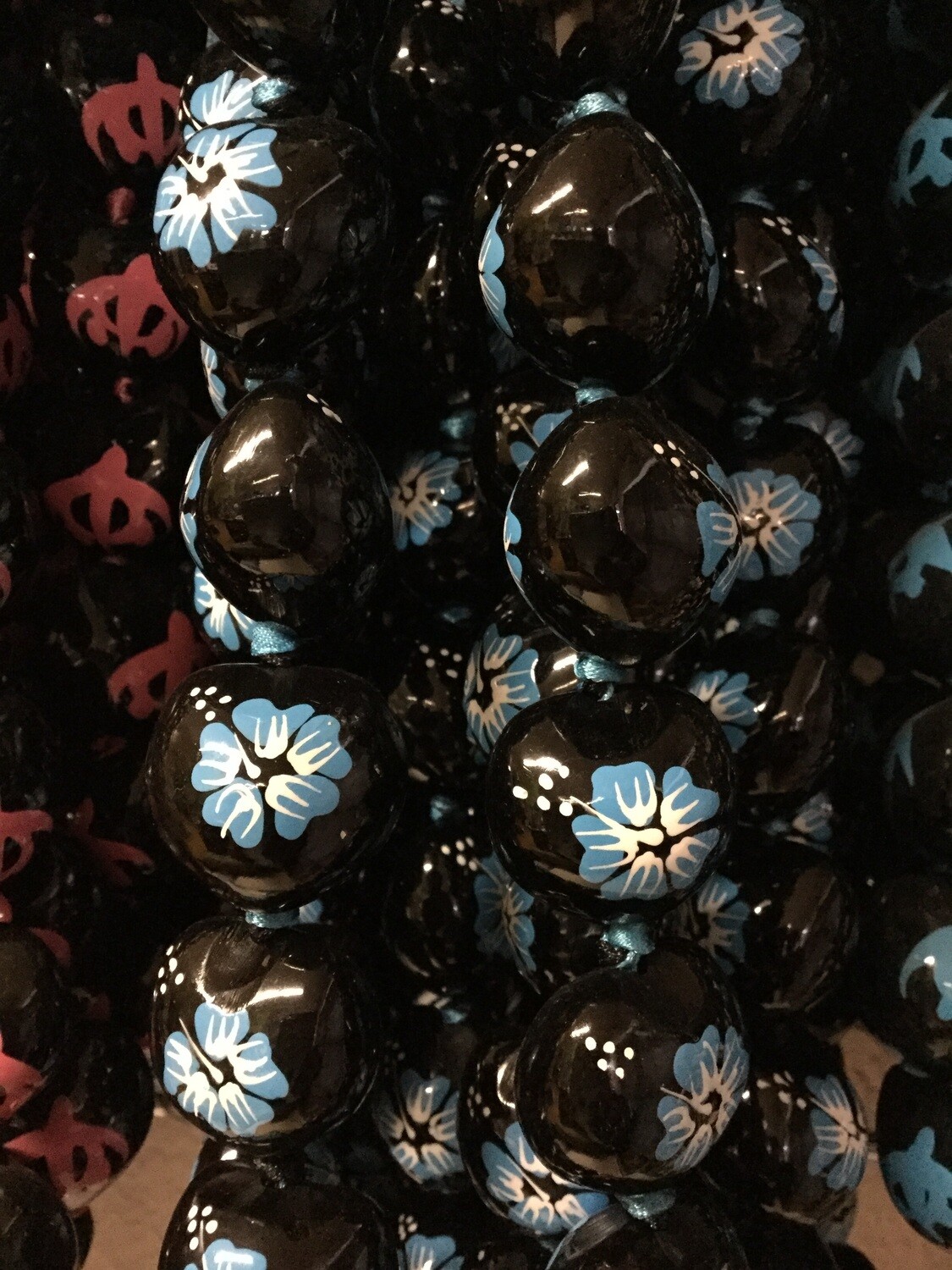 Kukui Blue Hibiscus Lei