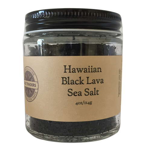 Hawaiian black lava sea salt