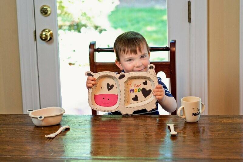 Eco-Friendly Learning from the Start - Bamboo Children Dinner Set