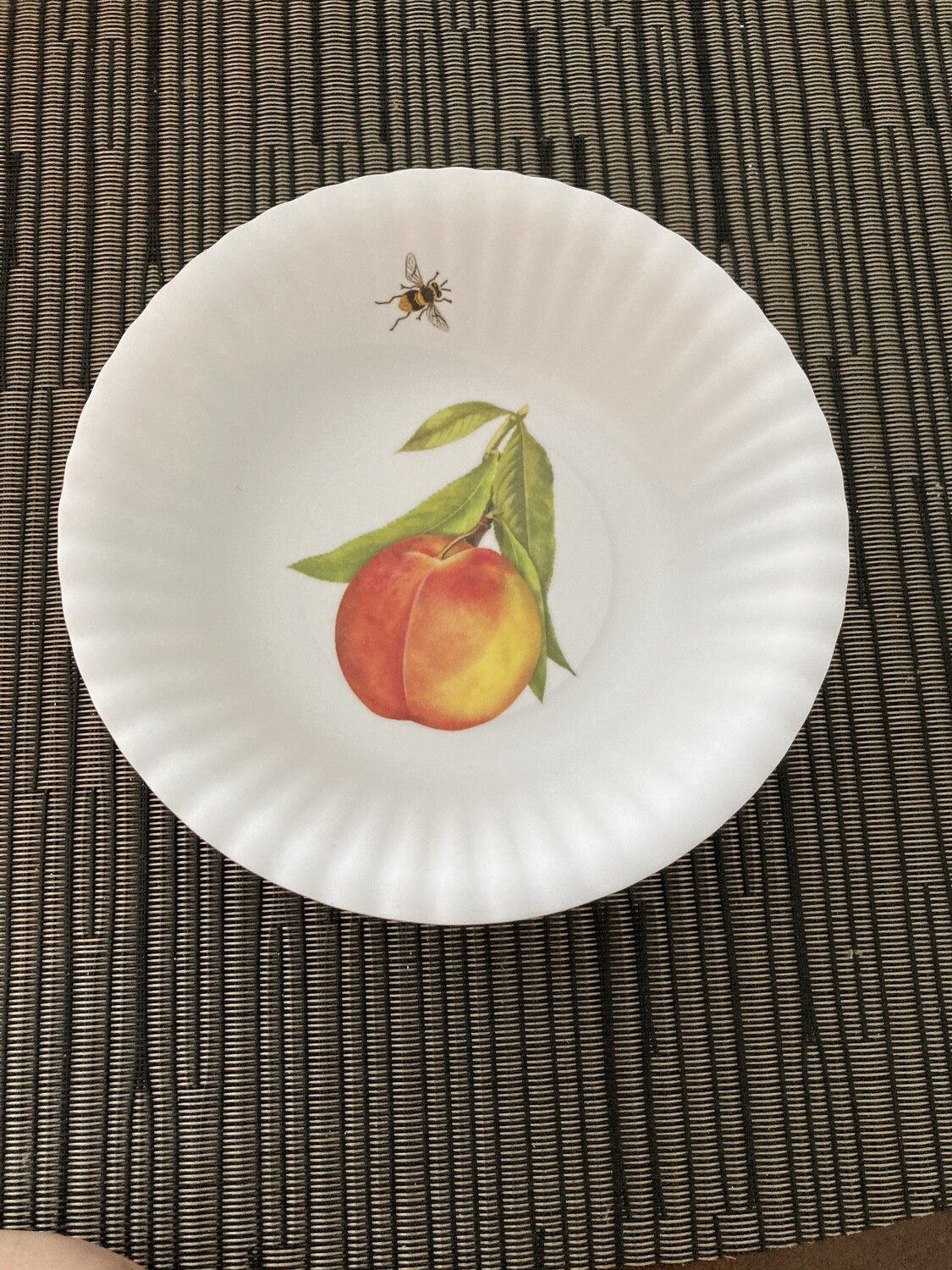 Fruit Melamine Serveware, Choices: Peach 6” bowl