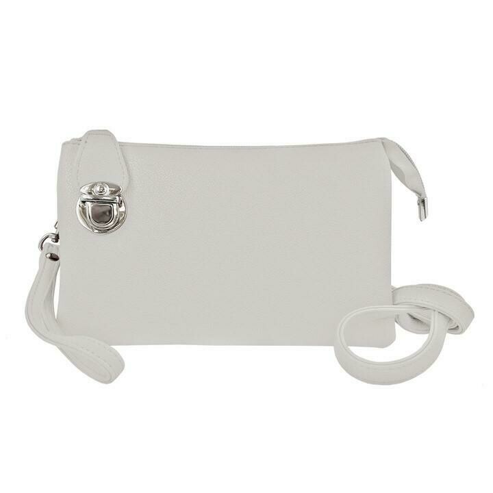 Crossbody Convertible Clutch Purse, Choices: Beige