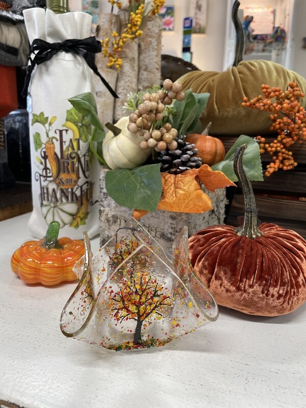 Handkerchief Glass Votive Candle Holders