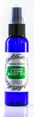 Lavender and Jasmine Body Oil- Seafoam Lavender 