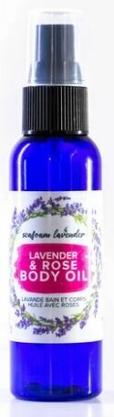 Lavender and Rose Body Oil- Seafoam Lavender Lavender and Rose Body Oil- Seafoam Lavender