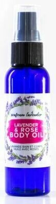 Lavender and Rose Body Oil- Seafoam Lavender 