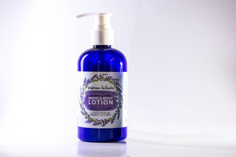 Large Lavender Hand and Body Lotion- Seafoam Lavender 
