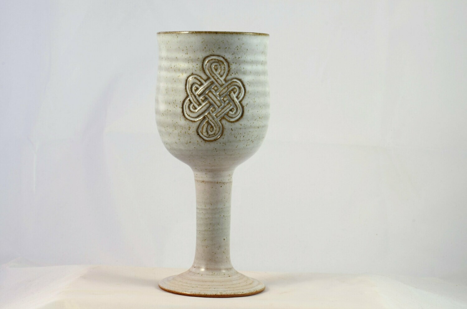 Wine Goblet Celtic White