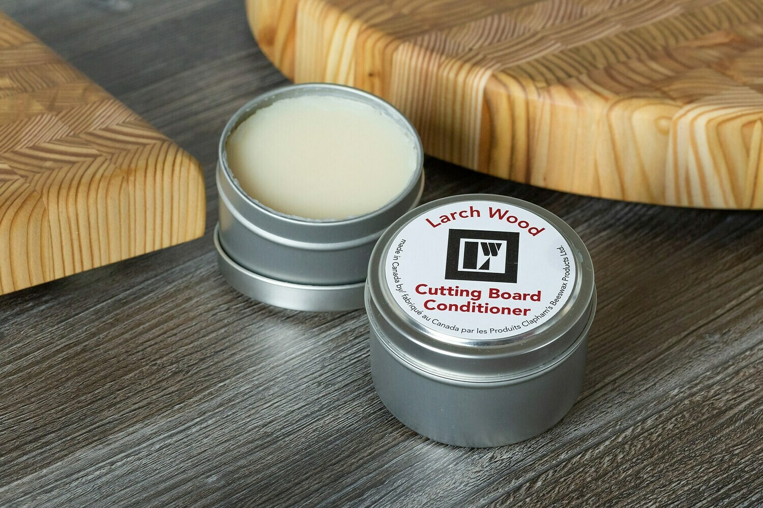 Large Cutting Board Conditioner- Larch Wood