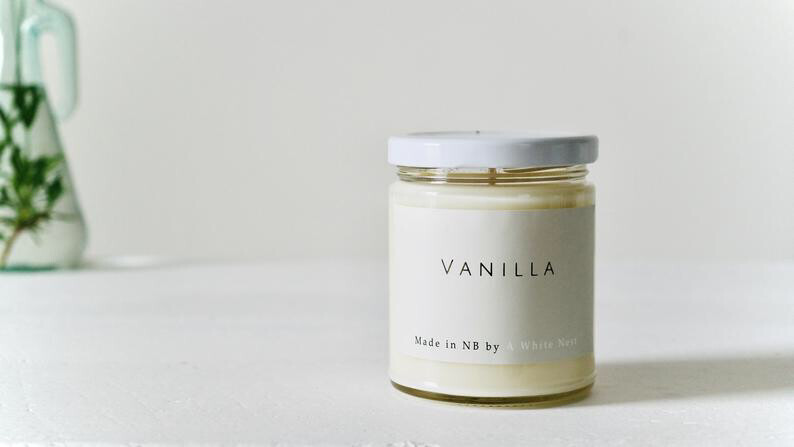 Vanilla Candle- A White Nest