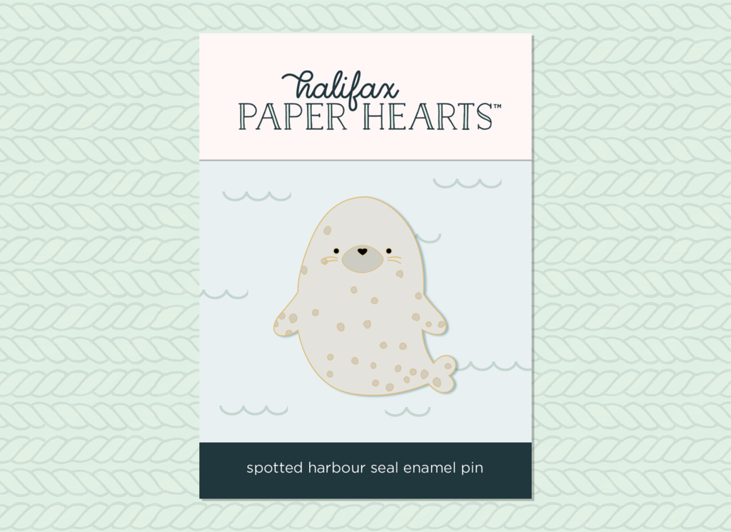 Spotted Harbour Seal Enamel Pin