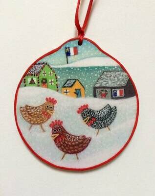 Hen Ornament- Krooked House Hen Ornament- Krooked House
