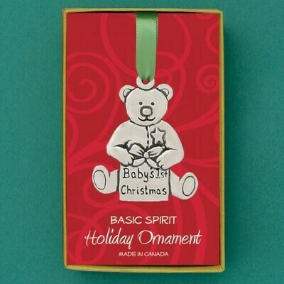 Baby's 1st Christmas Ornament- Basic Spirit Baby's 1st Christmas Ornament- Basic Spirit