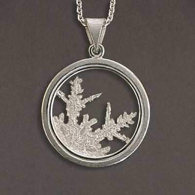 Winter Sky Snowflake Pendant #1- Allyson Simmie
