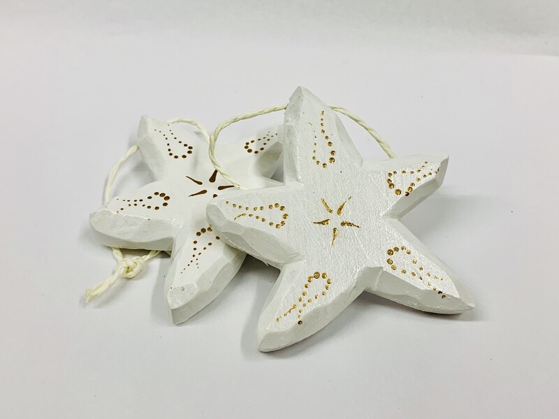 White Sea Star Ornament- Timberdoodle