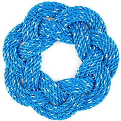 Blue Lobster Rope Wreath 16&quot;