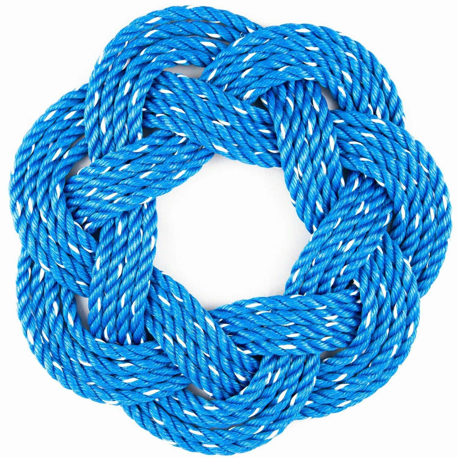 Lobster Rope Wreath 13&quot;, Blue - All for Knot