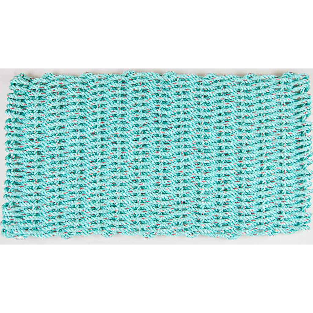 Lobster Rope Mat 18x28, Aqua - All for Knot