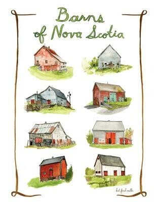 Barns of Nova Scotia Print- Kat Frick Miller Barns of Nova Scotia Print- Kat Frick Miller