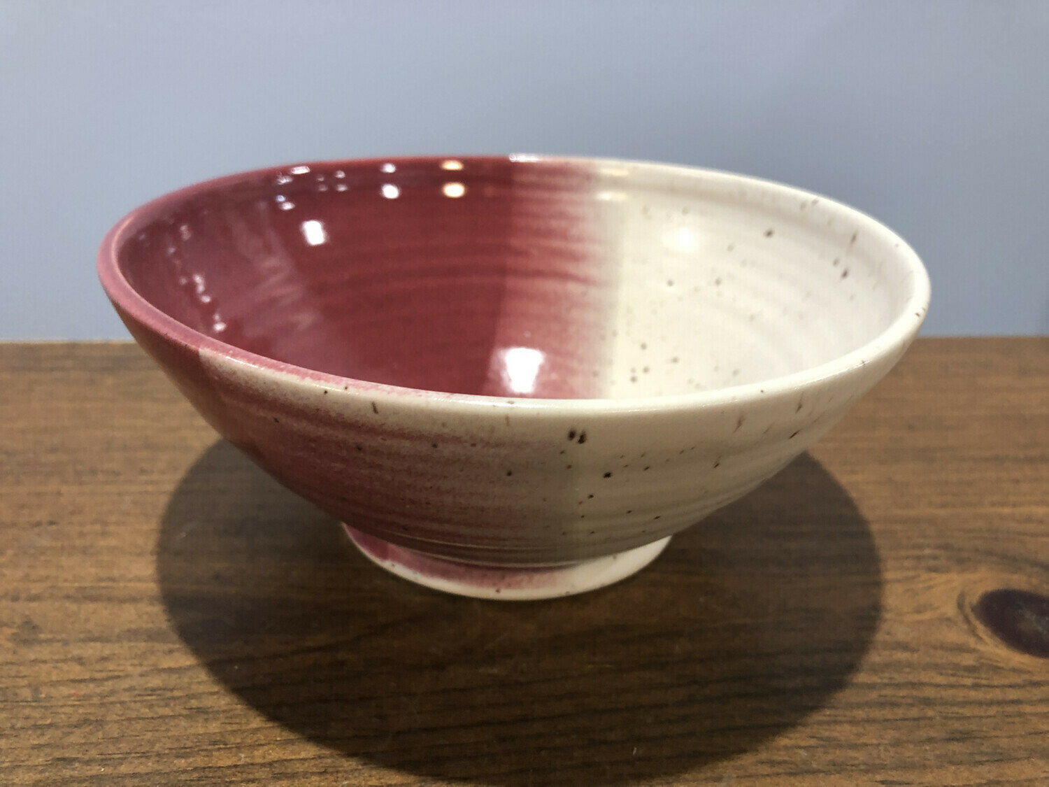 Red & White Medium Bowl - Alicia Kate