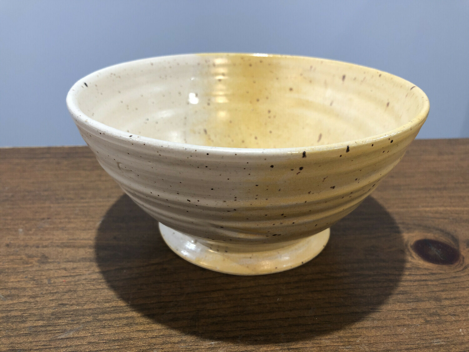 Yellow &amp; White Medium Bowl - Alicia Kate