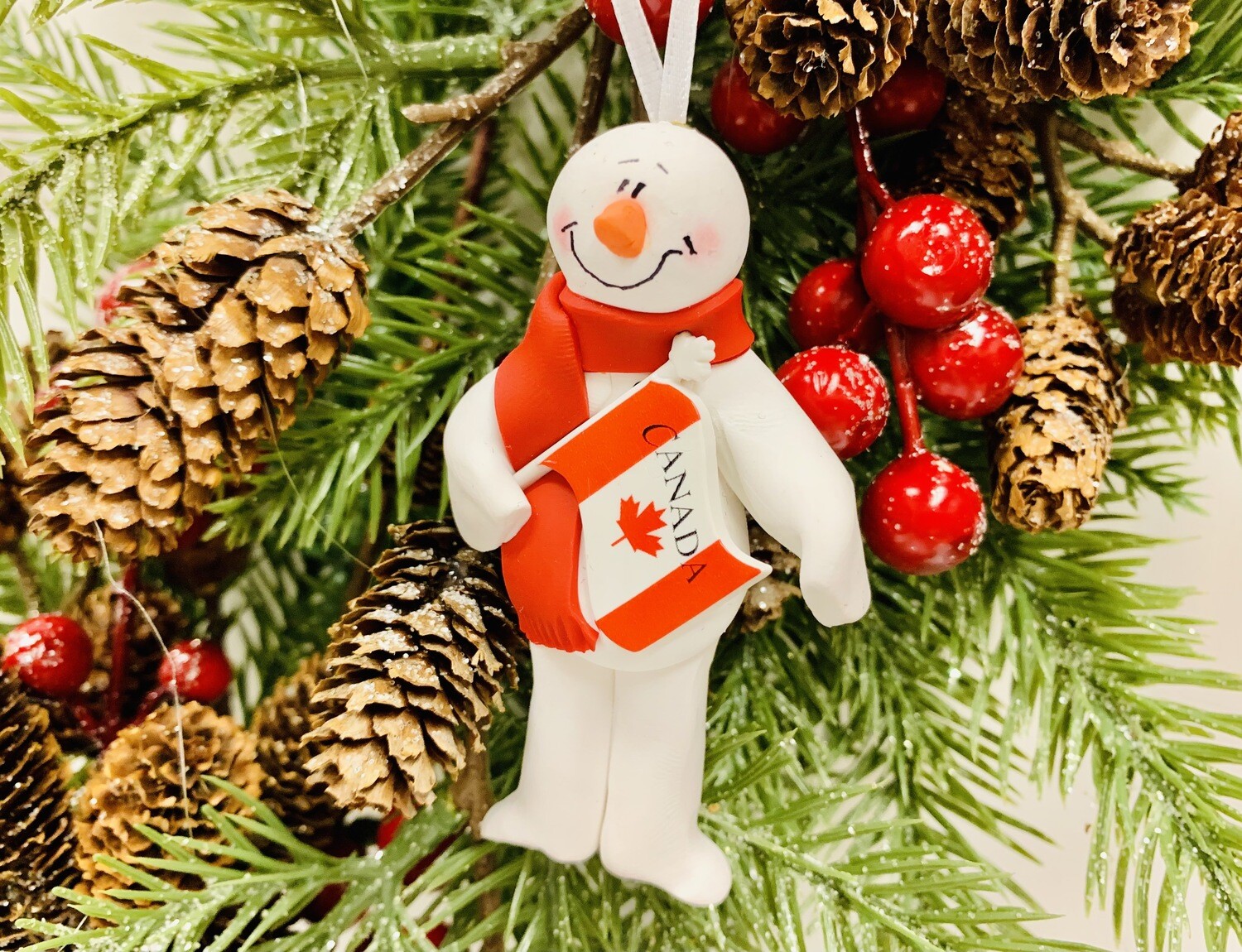 Roberta Canadian Snowman Ornament
