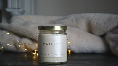 Holiday Candle - A White Nest