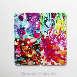 Wild and Free Abstract Coaster Set - Hannah Hicks