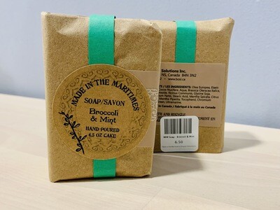 Made in the Maritimes Soap- Broccoli & Mint