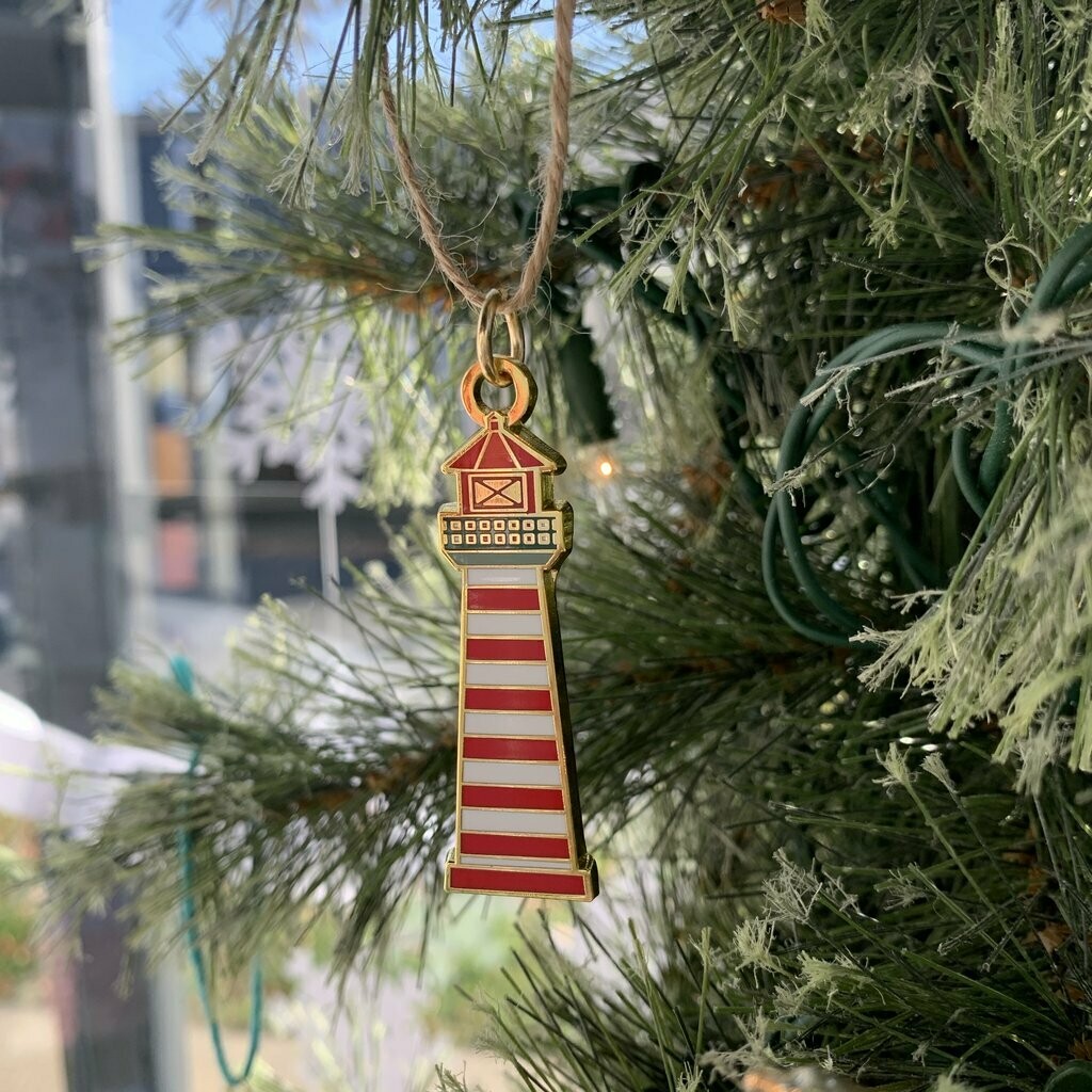 Striped Lighthouse Ornament- Paper Hearts 