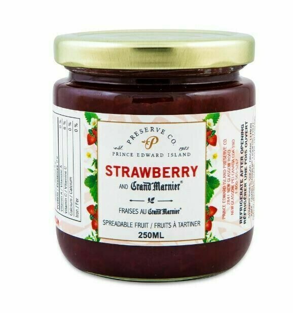 Strawberry with Grand Marnier 250ml- PEI Preserve Co.