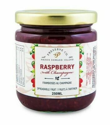 Raspberry with Champagne 250ml- PEI Preserve Co.